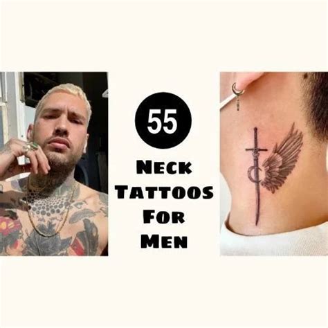 necklace tattoo men|sexy neck tattoos for men.